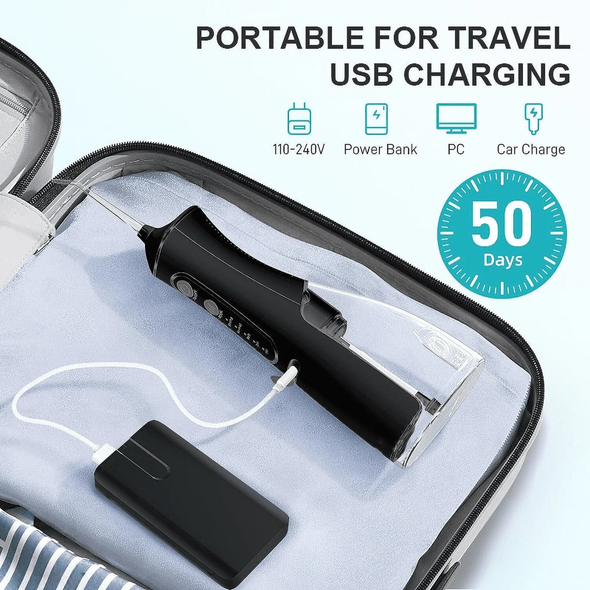Cordless Water Flosser 4 Modes 300ml IPX7 C908311
