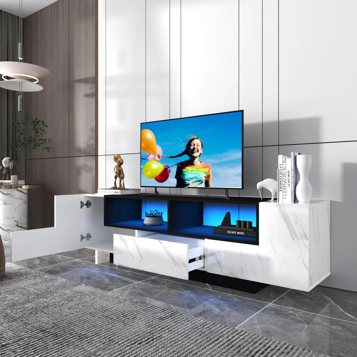 Large High Gloss LED TV Stand for up to 80 inch TVs X565579