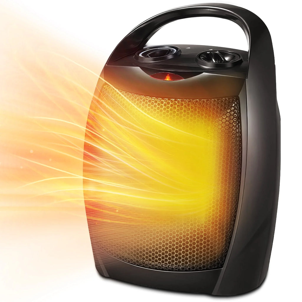 950W/1500W Ceramic Portable Space Heater with Thermostat Z566614