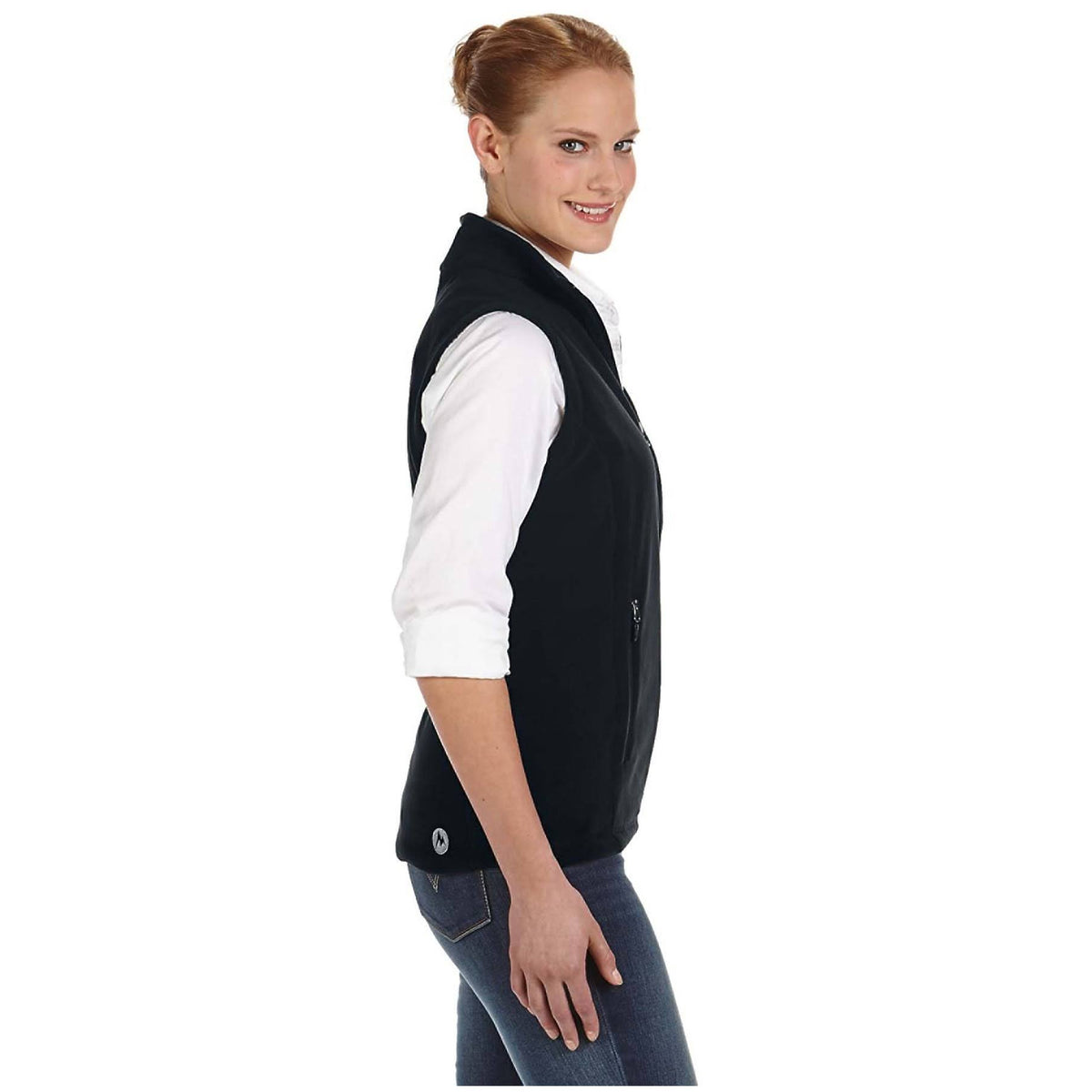 Ladies Black Vest N524