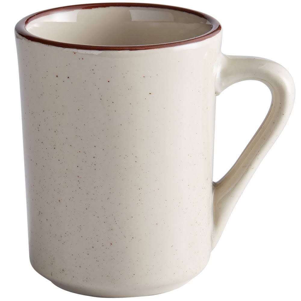 Brown Speckled Stoneware Mug, 8-Ounce, Box of 36 K271860