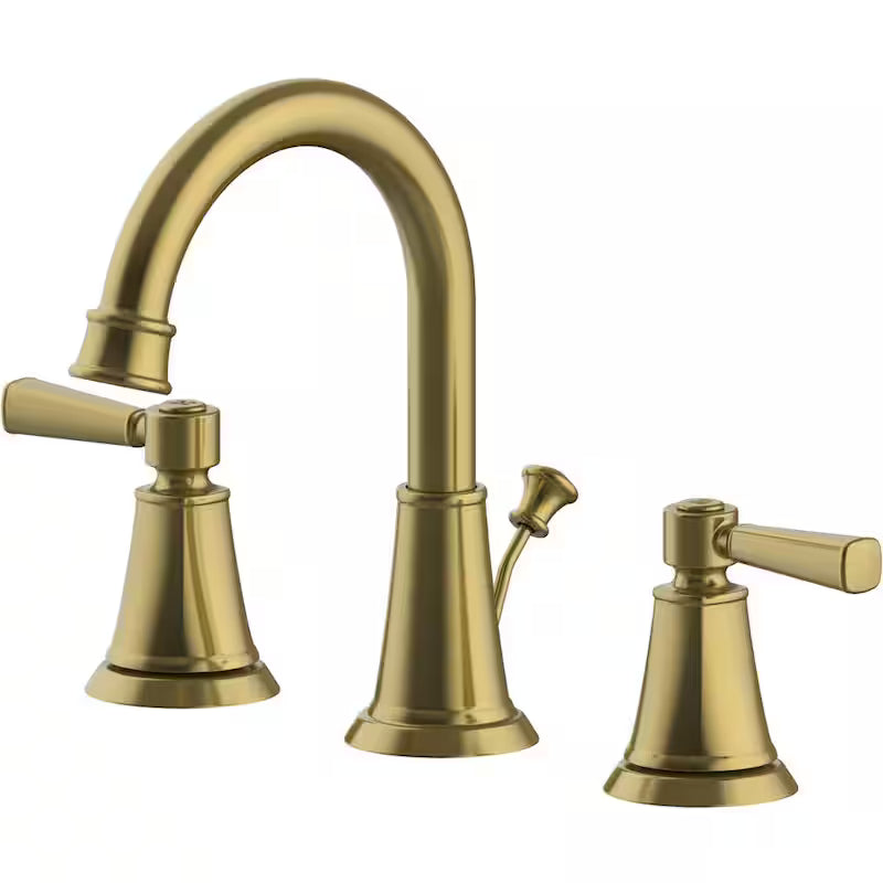 Matte Gold Double-Handle Bathroom Faucet H4406