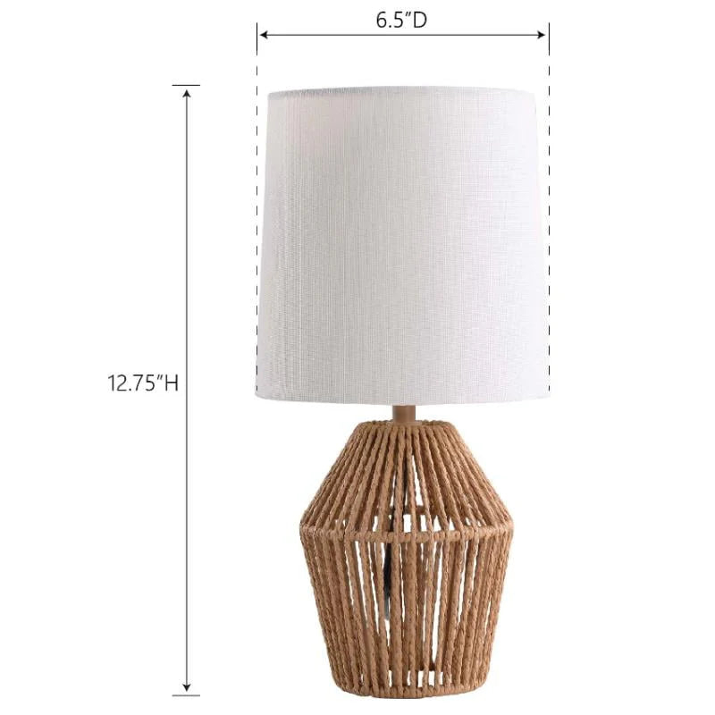 Mini Rattan Table Lamp with Shade L504