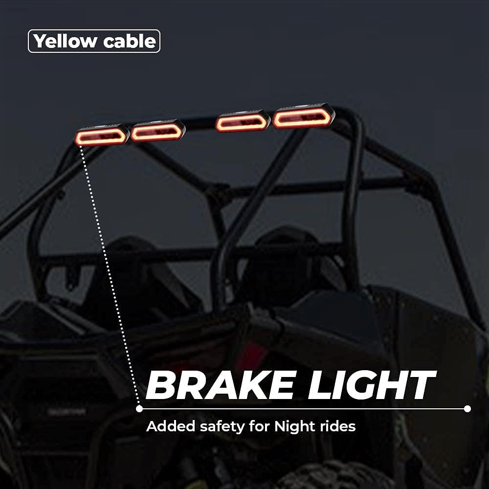 LED Tail Light Bar with 5 Modes for 1.75'' to 2 Roll Bar G909161