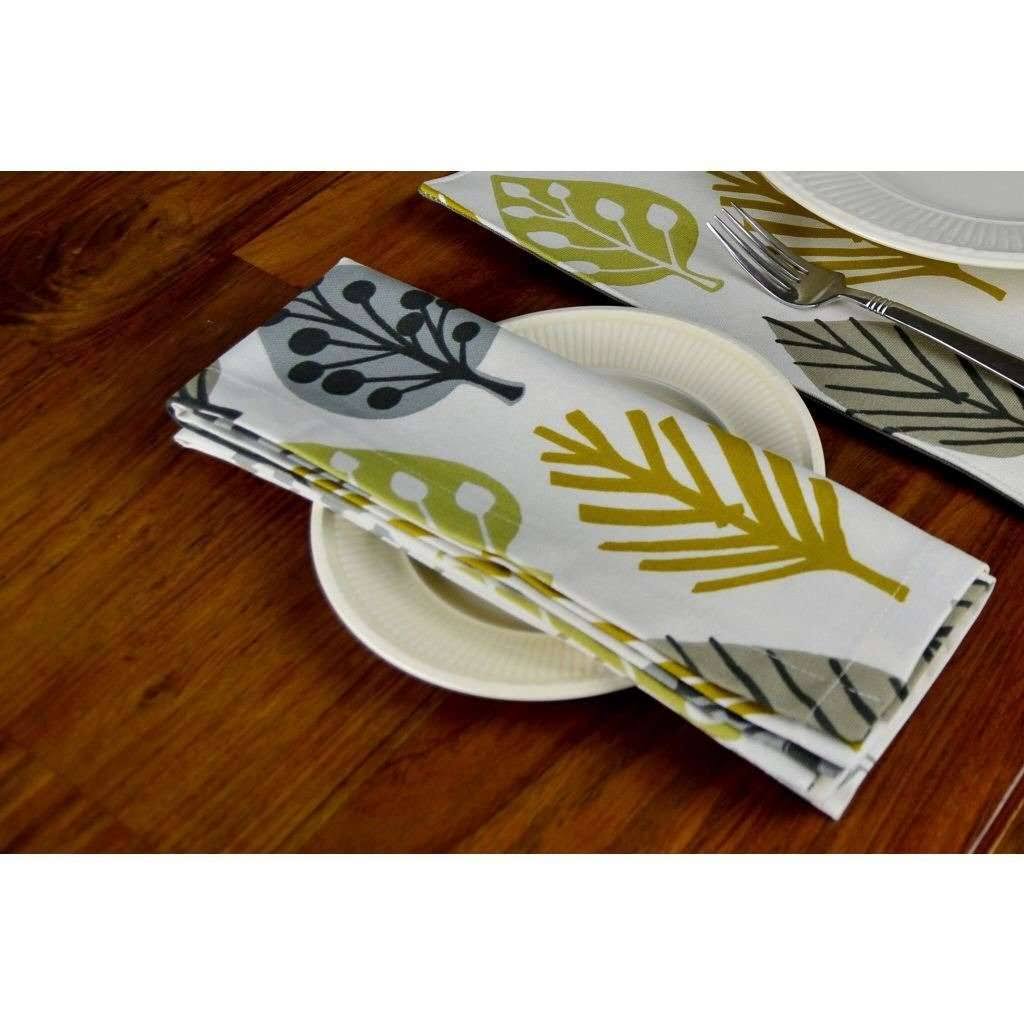 Ochre Yellow Cotton Napkin Set of 4 H887303