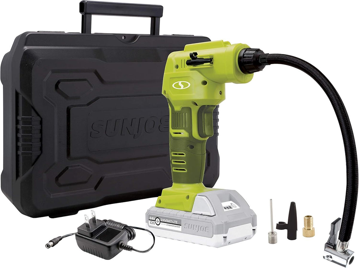 24V Tire Inflator Air Compressor with Battery + Charger G435