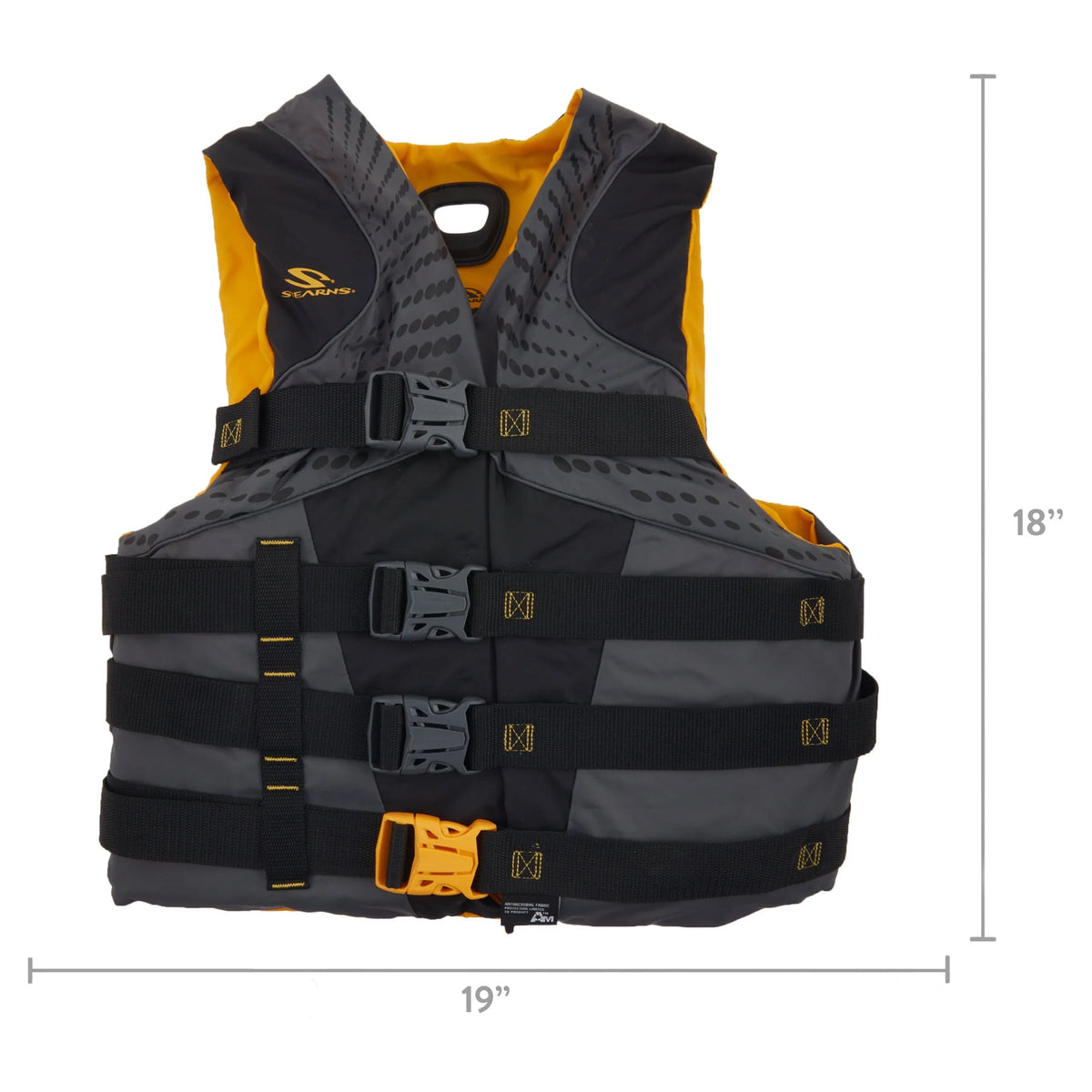 Nylon Antimicrobial Life Vest L/XL Yellow U912851