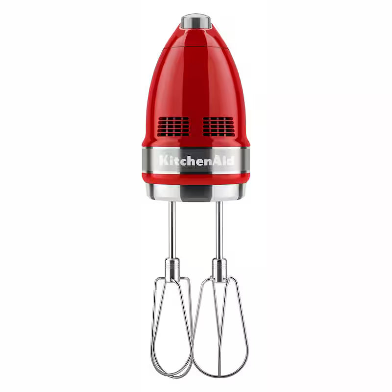 Empire Red Hand Mixer with Beater and Whisk Attachments B9987