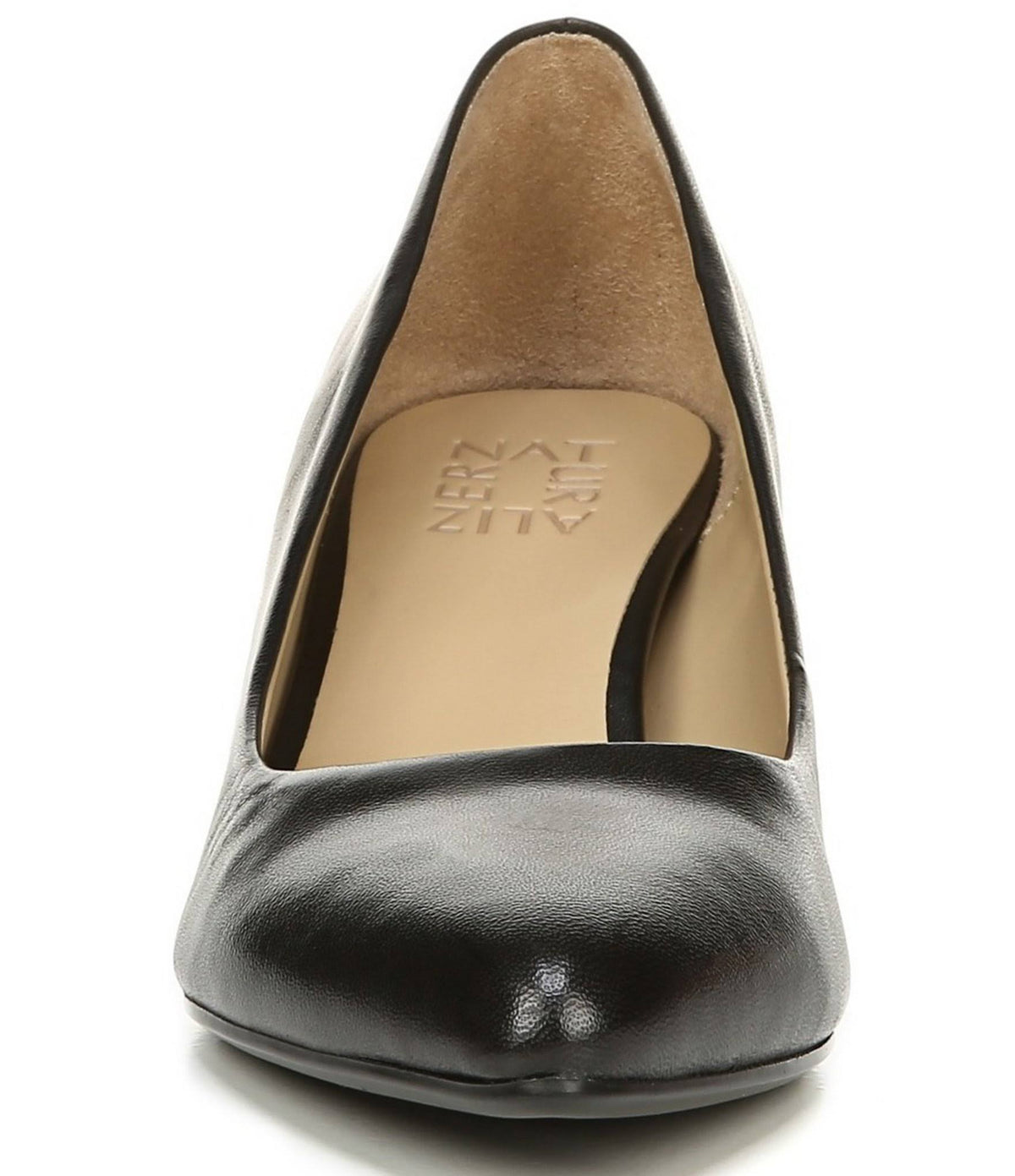 Black Leather Pumps E5712