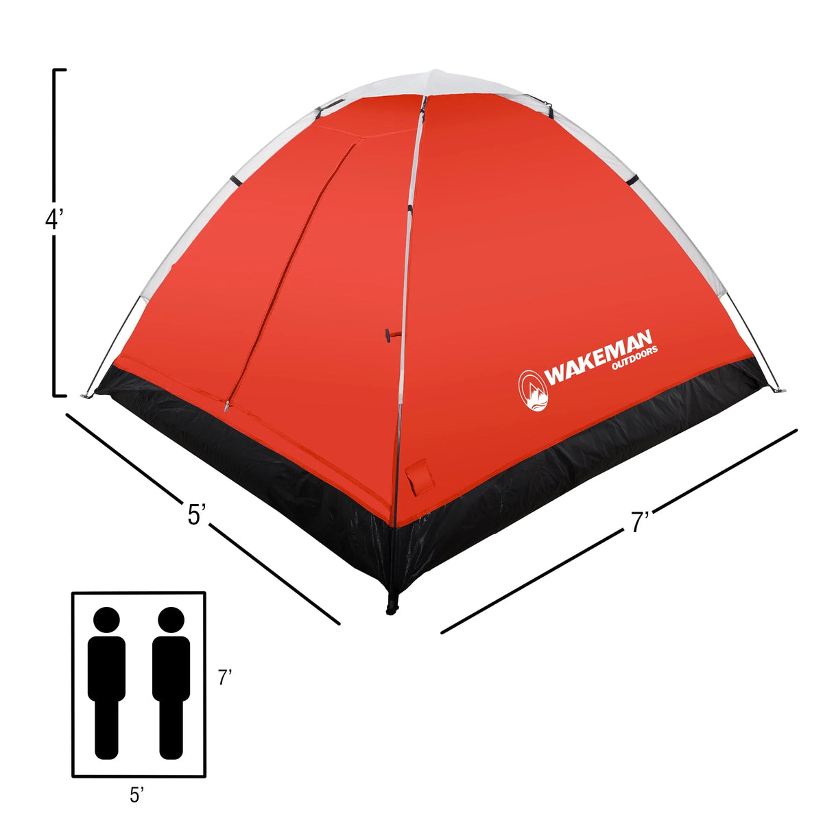 2-Person Water-Resistant Dome Tent with Rain Fly and Carry Bag Q83161