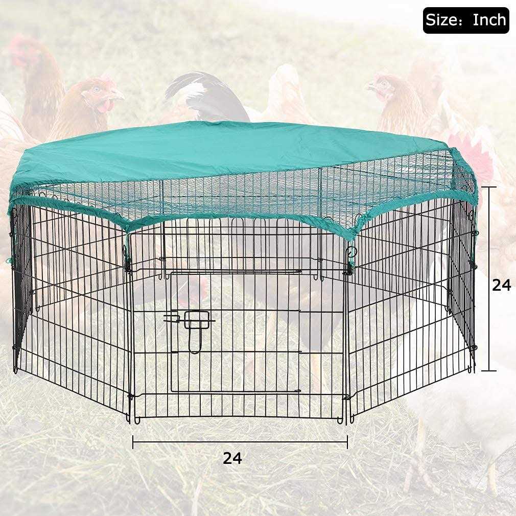 Large Metal Chicken Coop with Cover K522