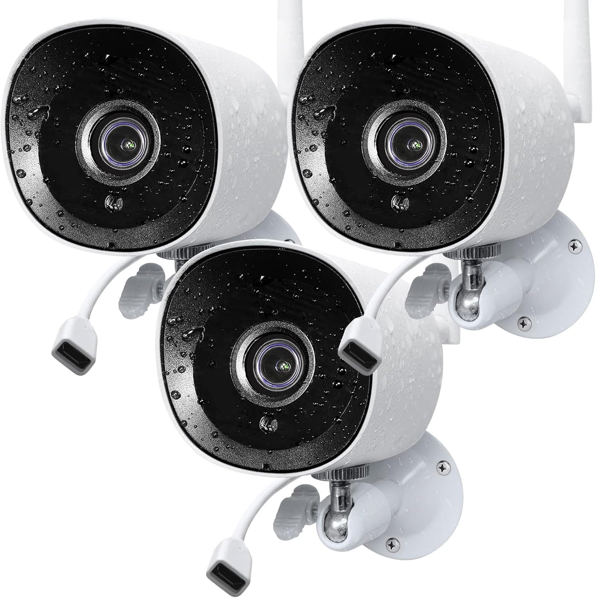 2Pack 1080P Full HD WiFi IP Camera with Night Vision L7828