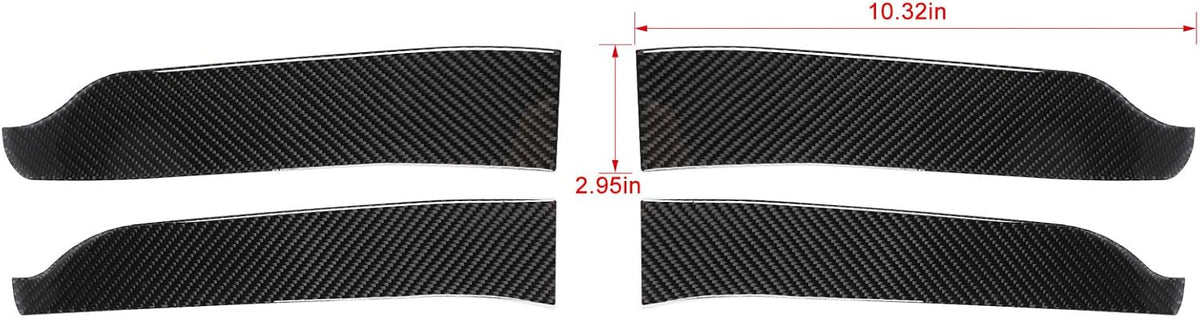 ABS Carbon Fiber Interior Door Handle Trim Cover 4 pcs R874773