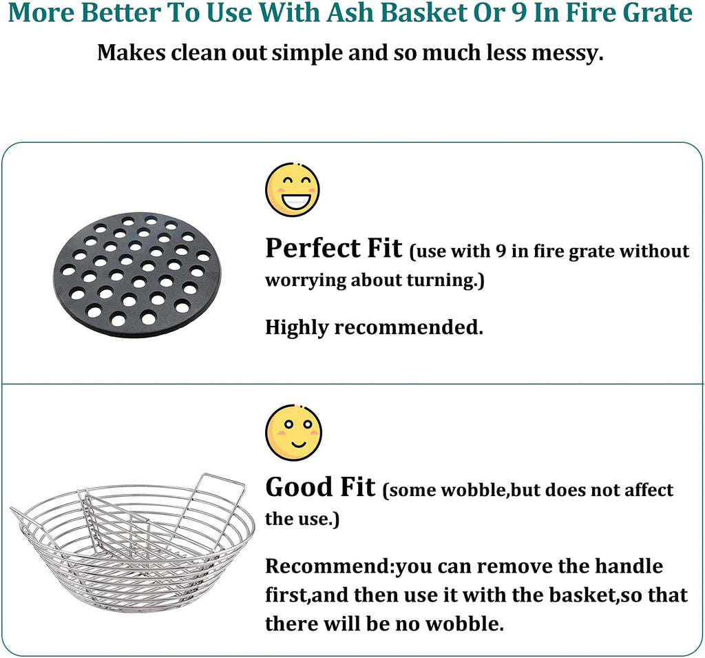 Cast Iron Ash Can with Handle Charcoal Ash Basket Y151