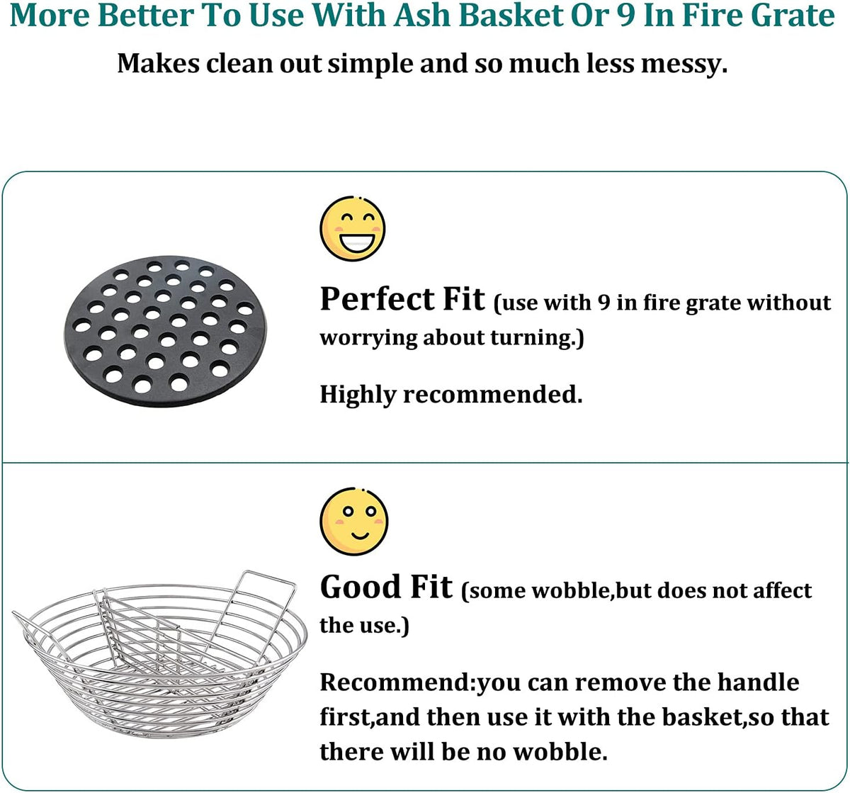 Cast Iron Ash Can with Handle Charcoal Ash Basket Y151