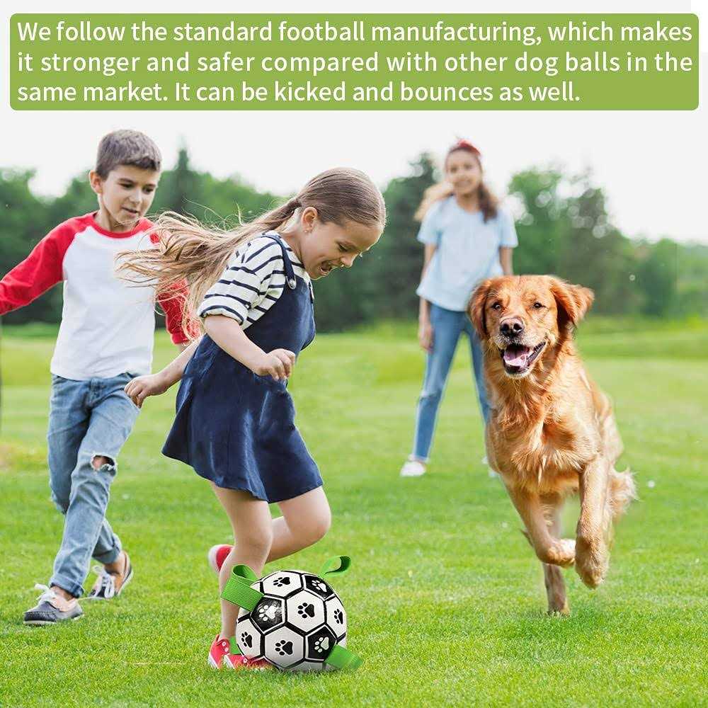 Dog Toys Soccer Ball with Straps A279