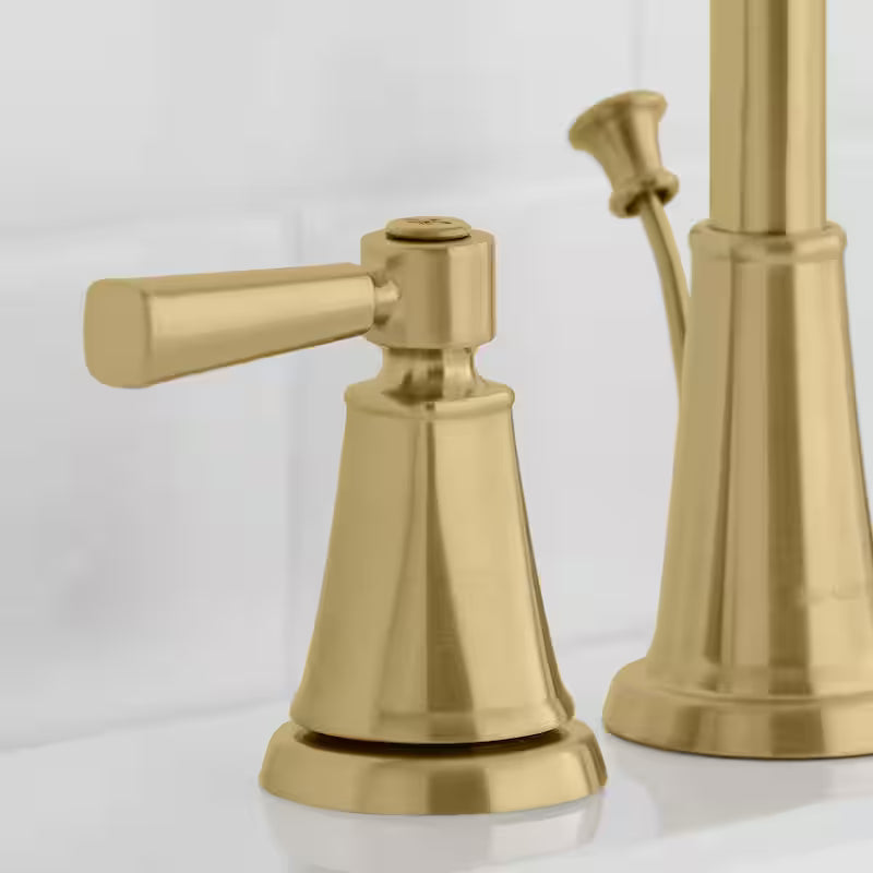 Matte Gold Double-Handle Bathroom Faucet H4406