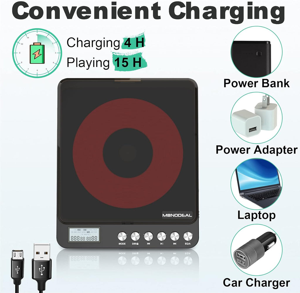 Portable CD Player with Built-in Speakers N2610
