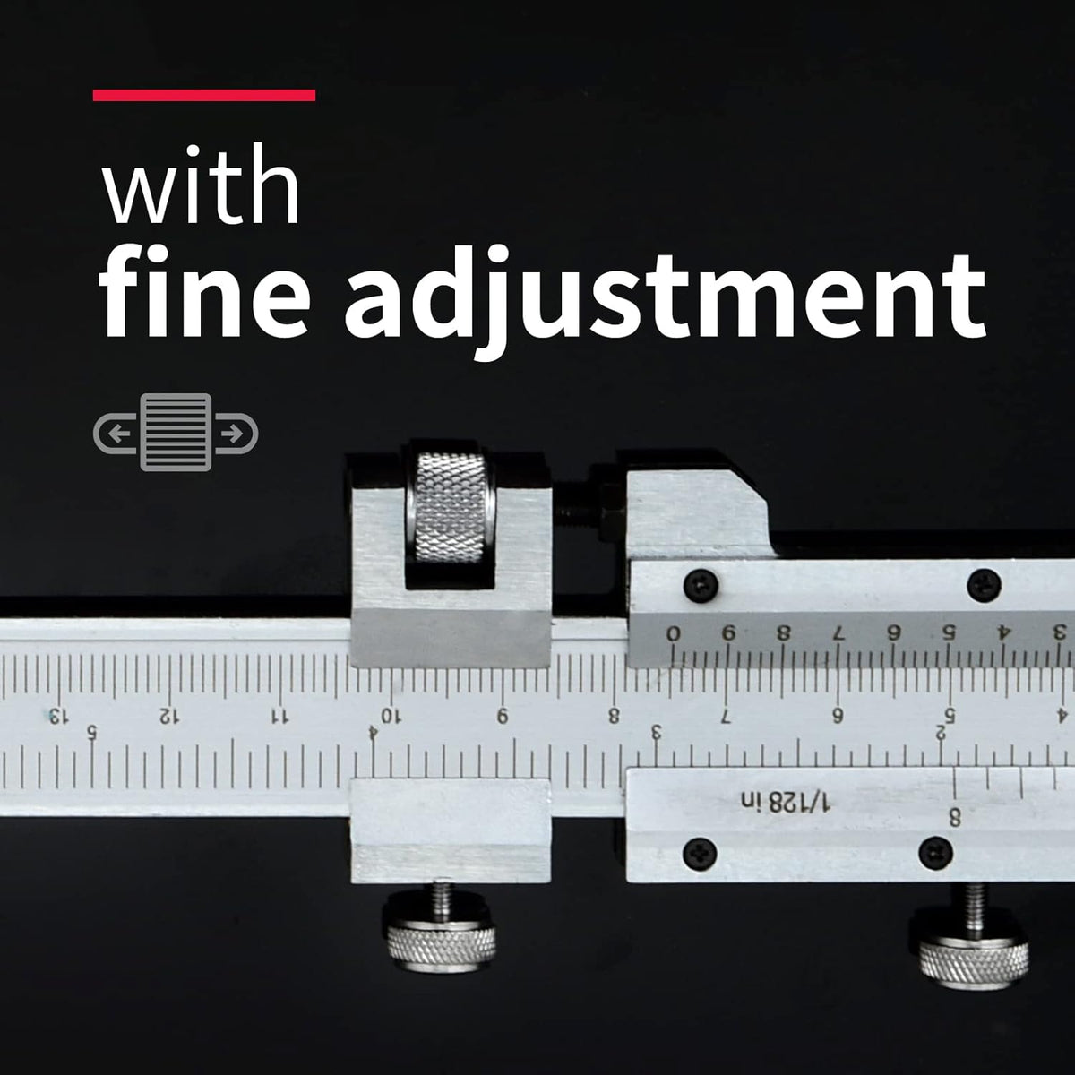 All-Metal Vernier Caliper Inch/Metric 0-12/0-300mm Range N382