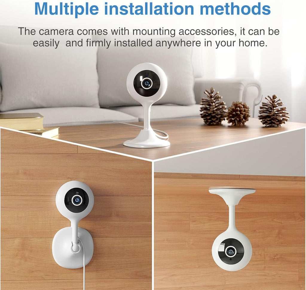 1080P HD WiFi Camera with Night Vision, Motion Detection, Two-Way Audio, 4-Pack E4952