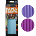 25 Pack Paper Drinking Straws S6416