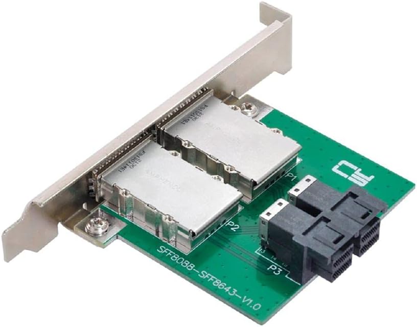 Mini SAS HD to Mini SAS Adapter with Low Profile Bracket S783