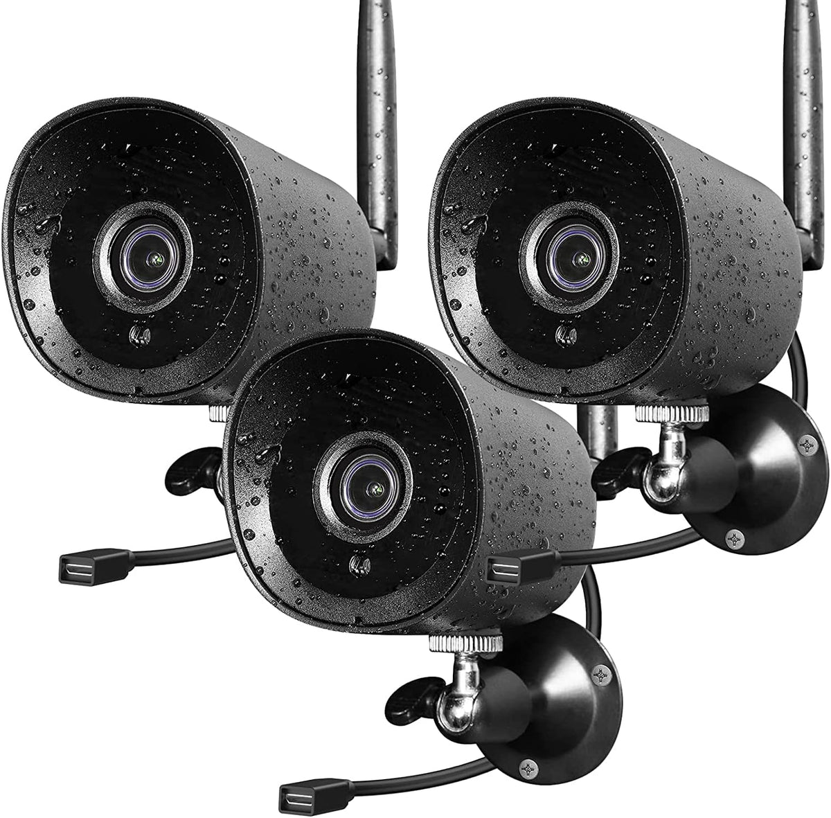 2Pack 1080P Full HD WiFi IP Camera with Night Vision L7828
