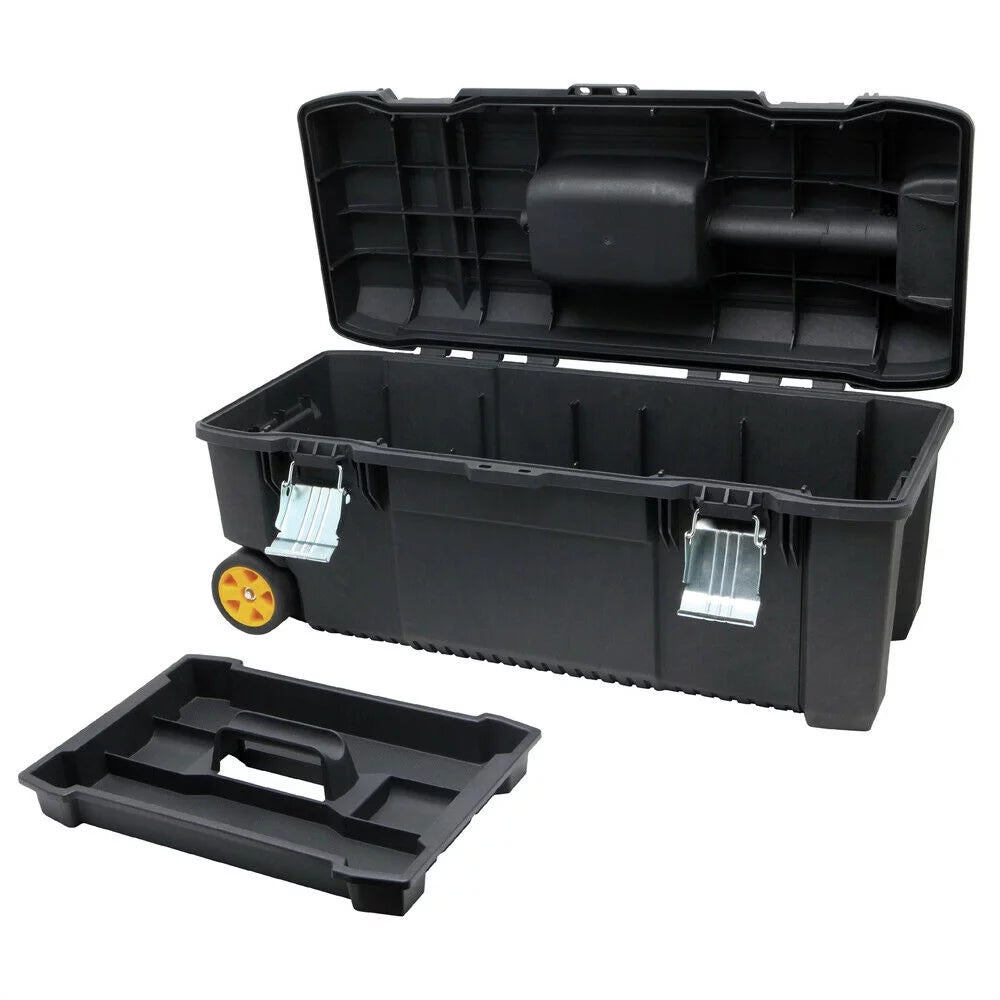 Black Tool Box on Wheels F9200