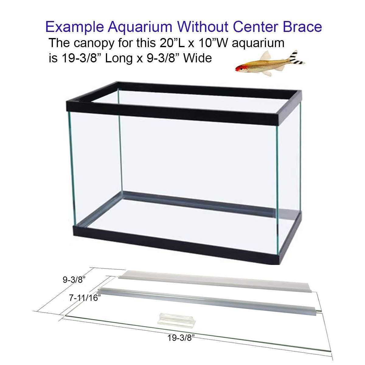 Blue Spotted Glass Canopy for Aquariums X22639