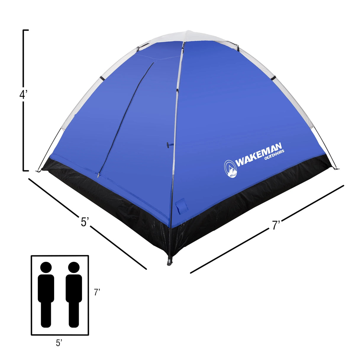2-Person Water-Resistant Dome Tent with Rain Fly and Carry Bag Q83161