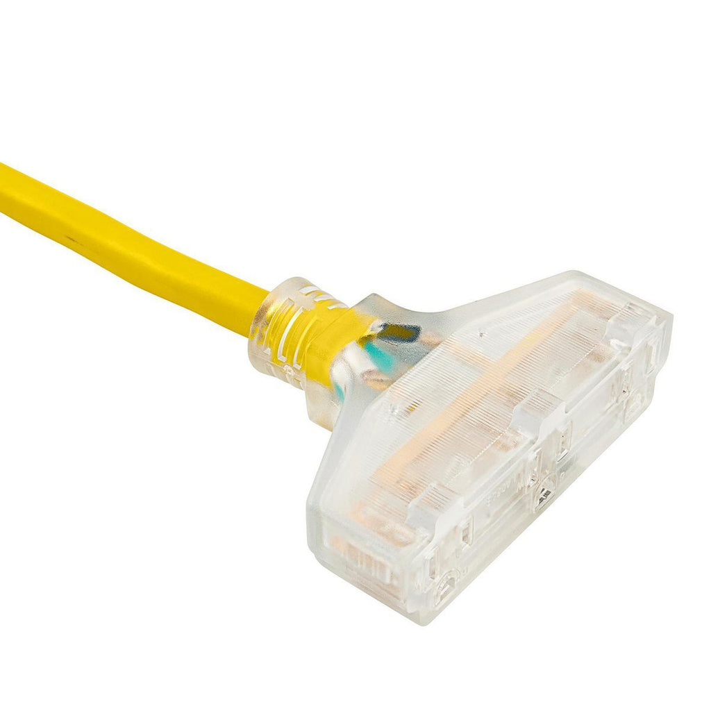 50 ft. 10/3 Gauge Triple-Tap Extension Cord F73262