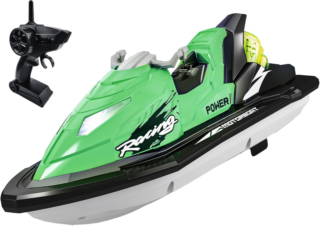 RC Boat with Rechargeable Battery and Dual Motors Red D7449