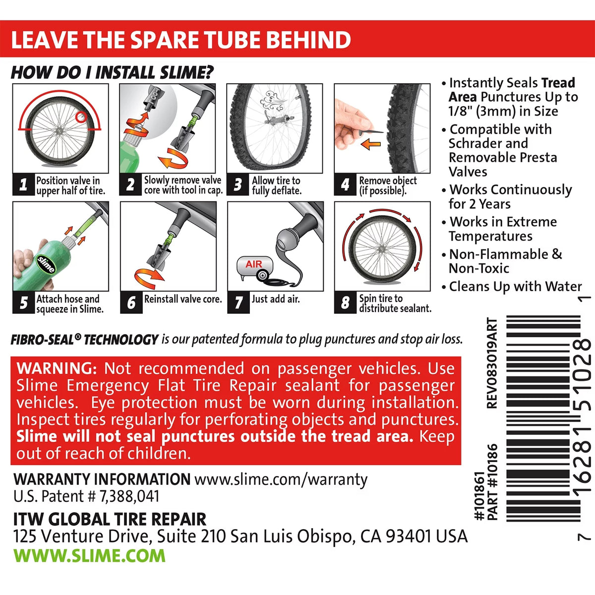 4 oz Bike Tire Sealant W3963