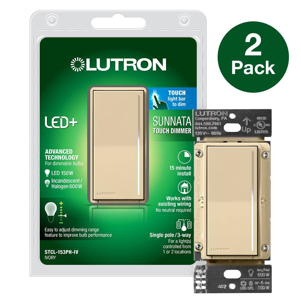 150-Watt 3-Way Dimmer Switch Ivory 2-Pack F50002