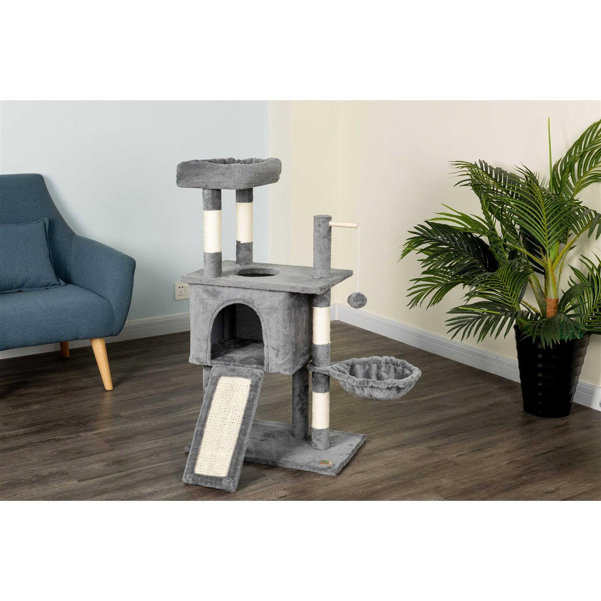 38in Three Level Cat Tree Tower L151747