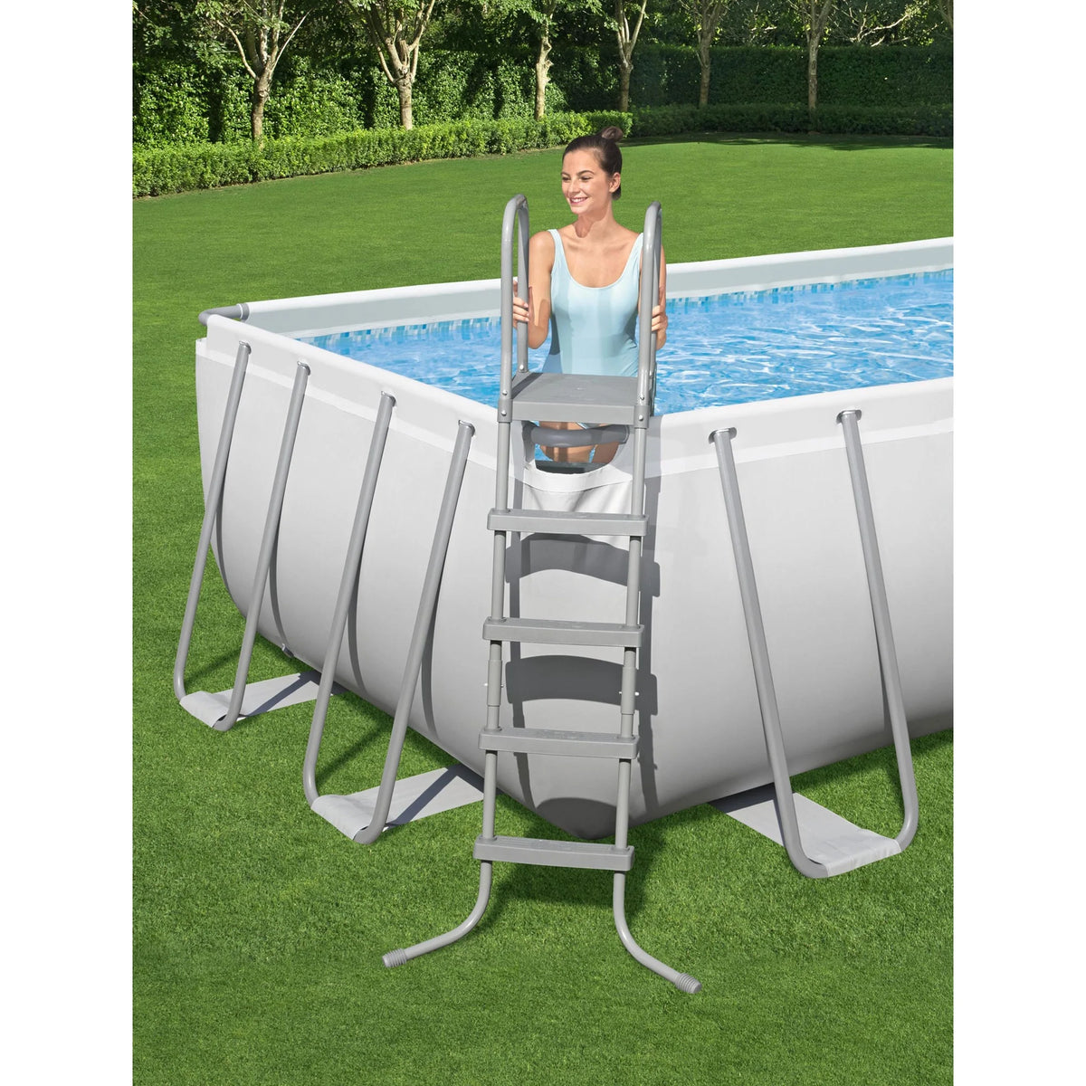 24' x 12' x 52 Rectangular Frame Above Ground Swimming Pool Set Q79316