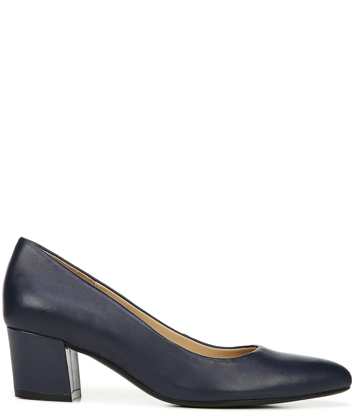 Black Leather Pumps E5712