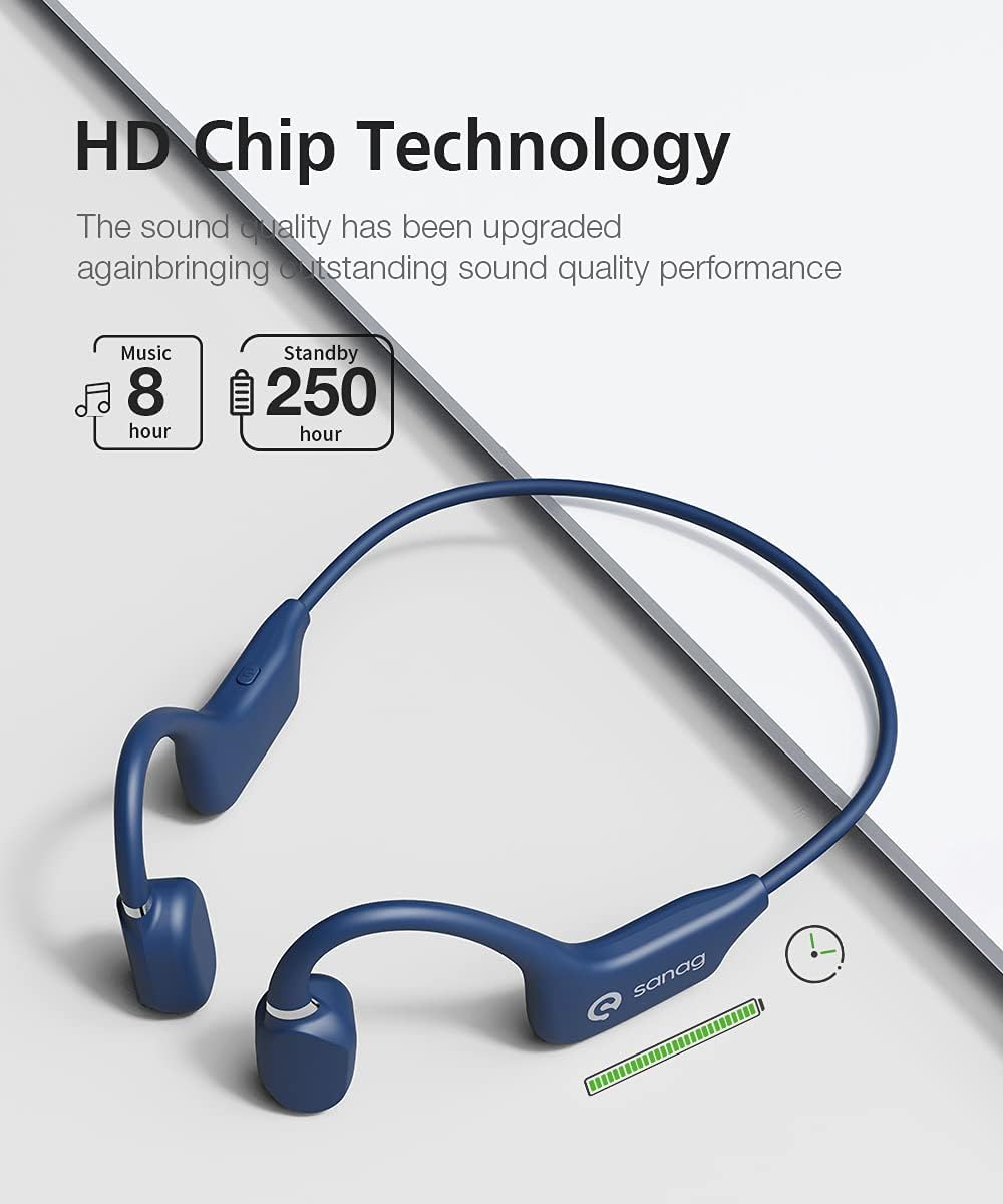 Open-Ear Wireless Air Conduction Headphones Bluetooth 5.0 with Mic M423