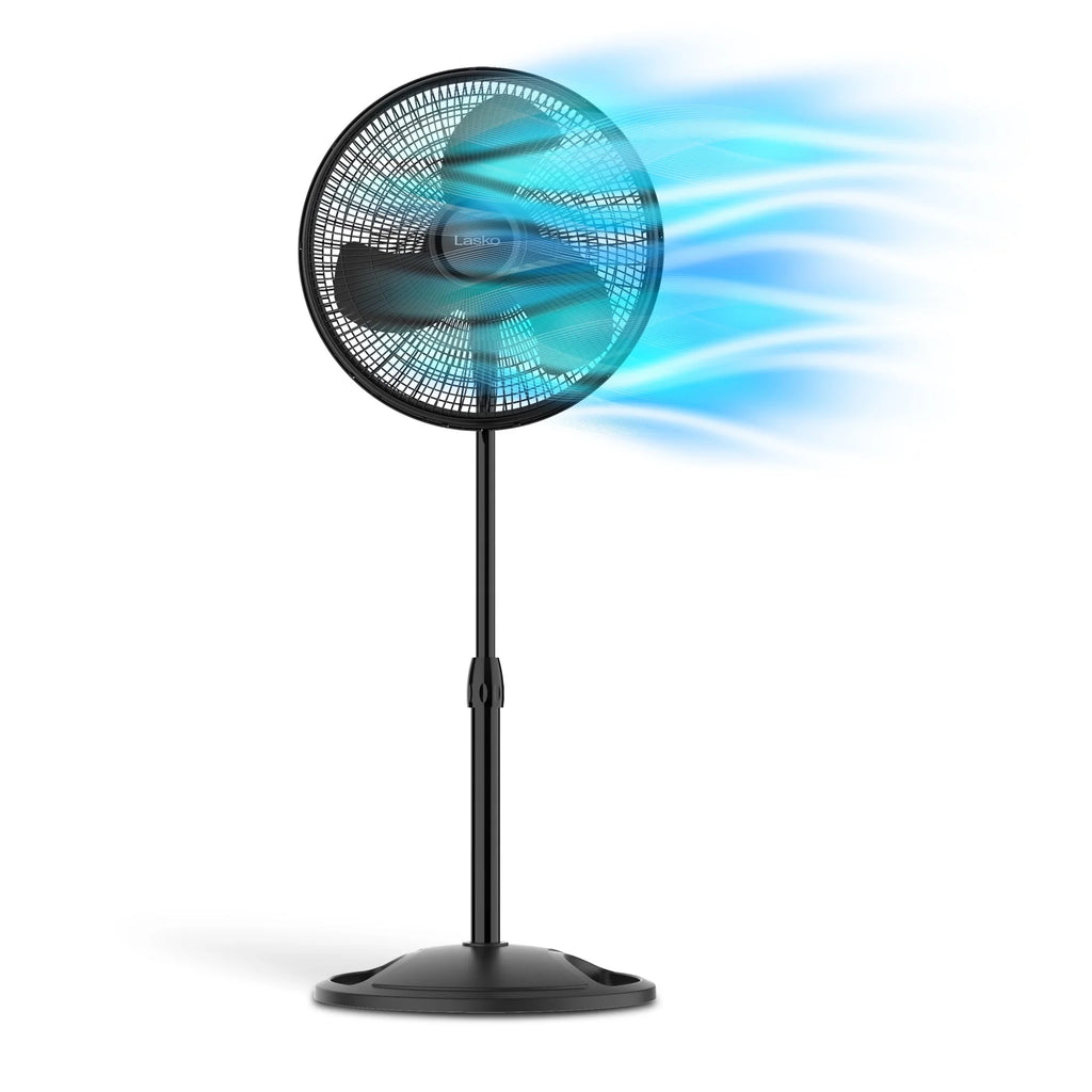 16 Oscillating Adjustable Pedestal Fan with 3-Speeds, Black R573759