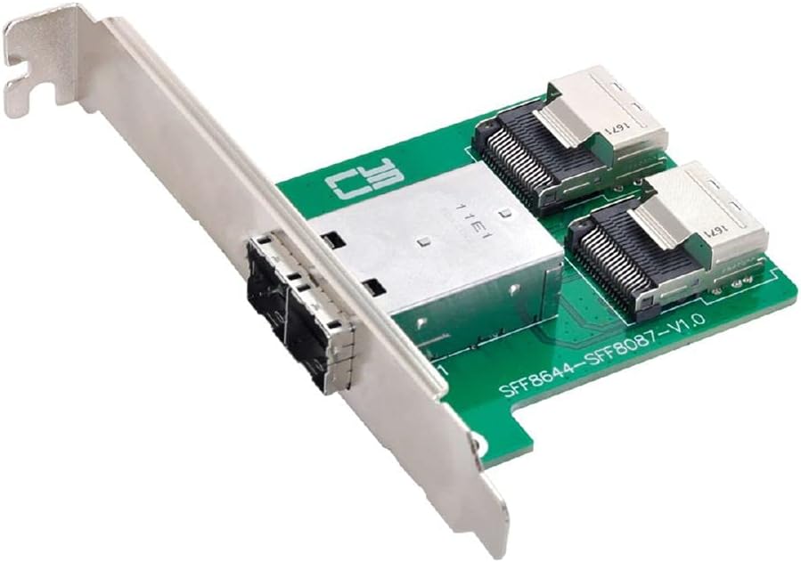Mini SAS HD to Mini SAS Adapter with Low Profile Bracket S783