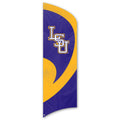Louisiana Tigers NCAA Tall Team Flag J8384