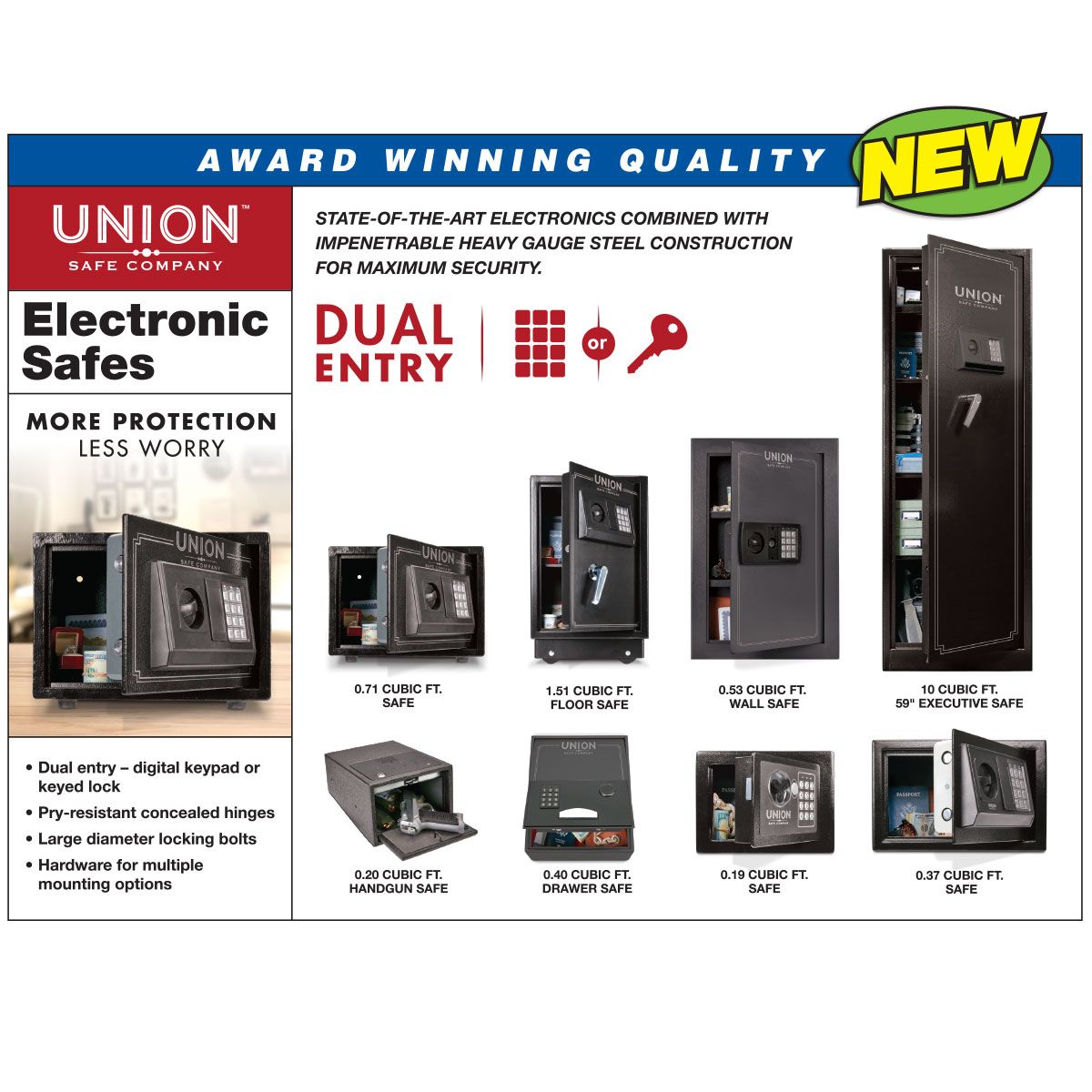 0.53 cu. Ft. Electronic Digital Wall Safe D7199