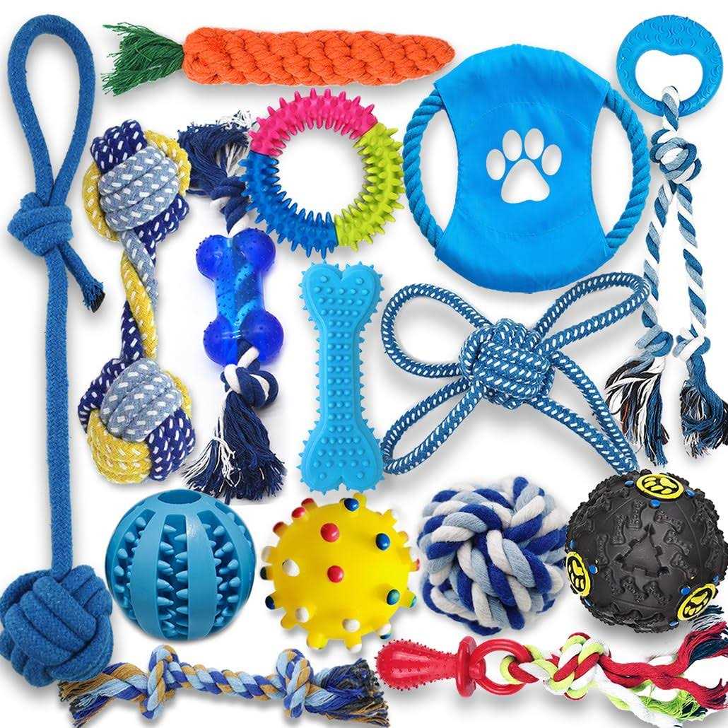 15 Pack Durable Puppy Chew Toys A854