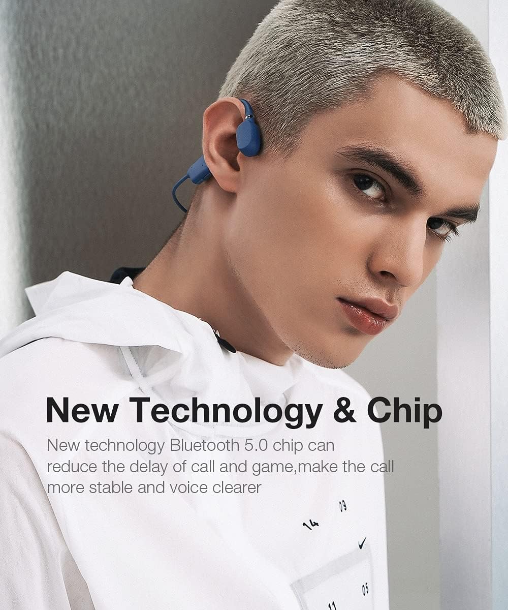 Open-Ear Wireless Air Conduction Headphones Bluetooth 5.0 with Mic M423