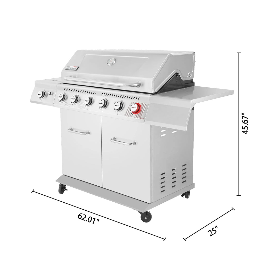 5-Burner Gas Grill with Rotisserie Kit C14639