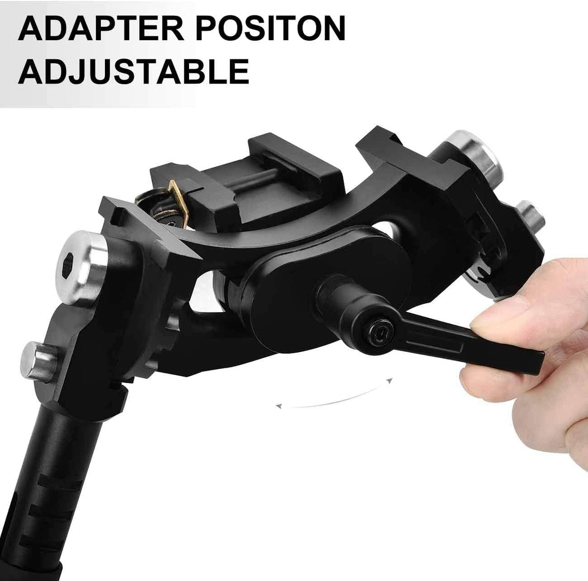 Carbon Fiber Tactical Bipod with Picatinny Rail Mount G1452