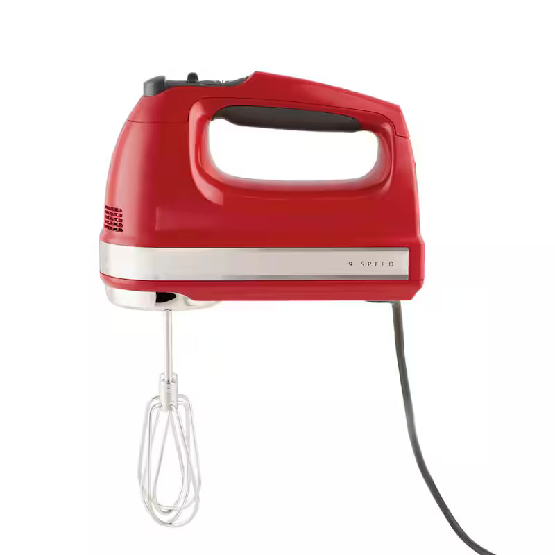 Empire Red Hand Mixer with Beater and Whisk Attachments B9987