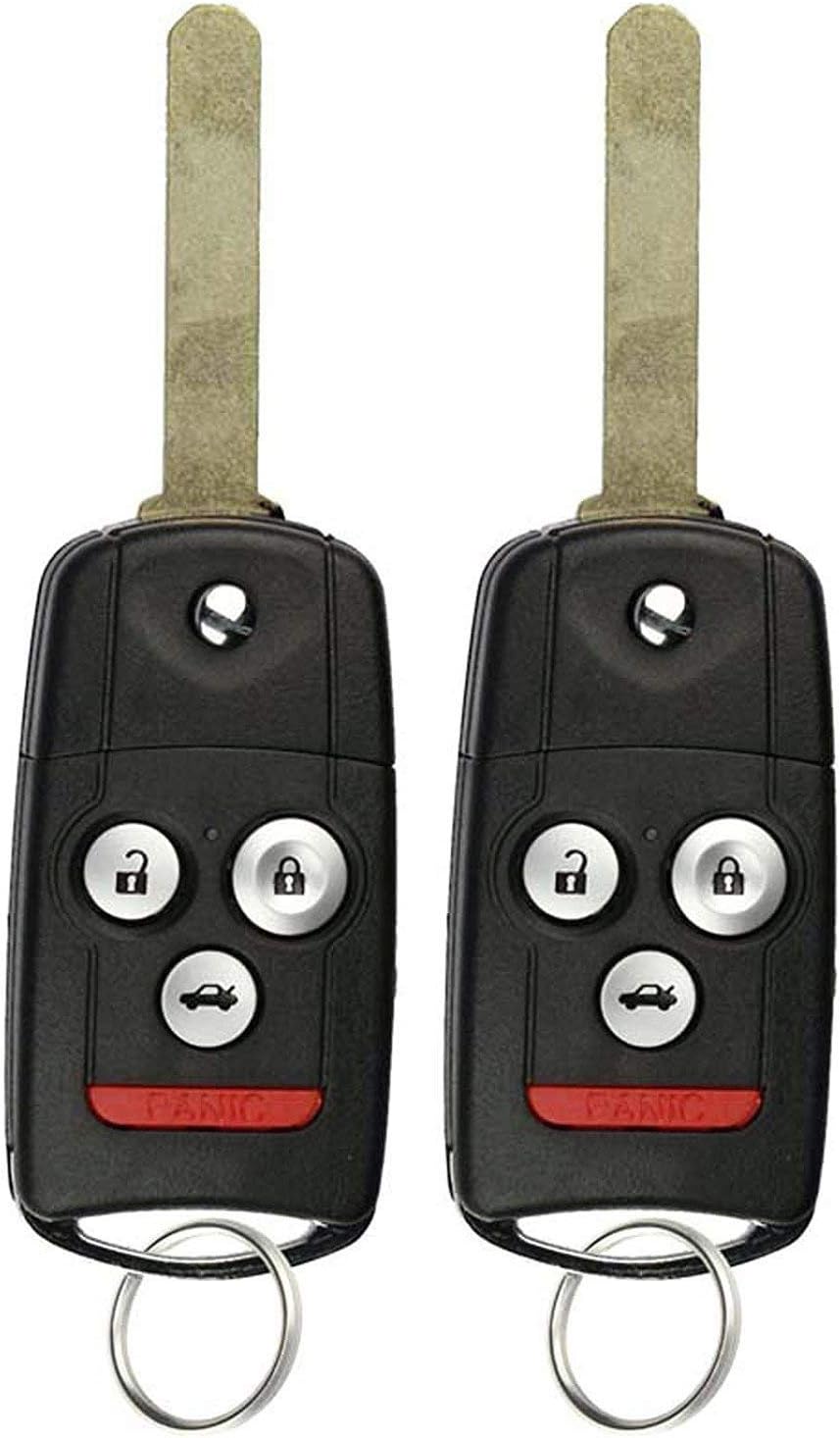 Keyless Entry Remote Flip Key (Pack of 2) S2953