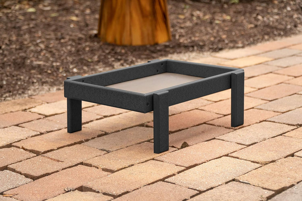 Plastic Platform Ground Bird Feeder Tray Turf Green C5265