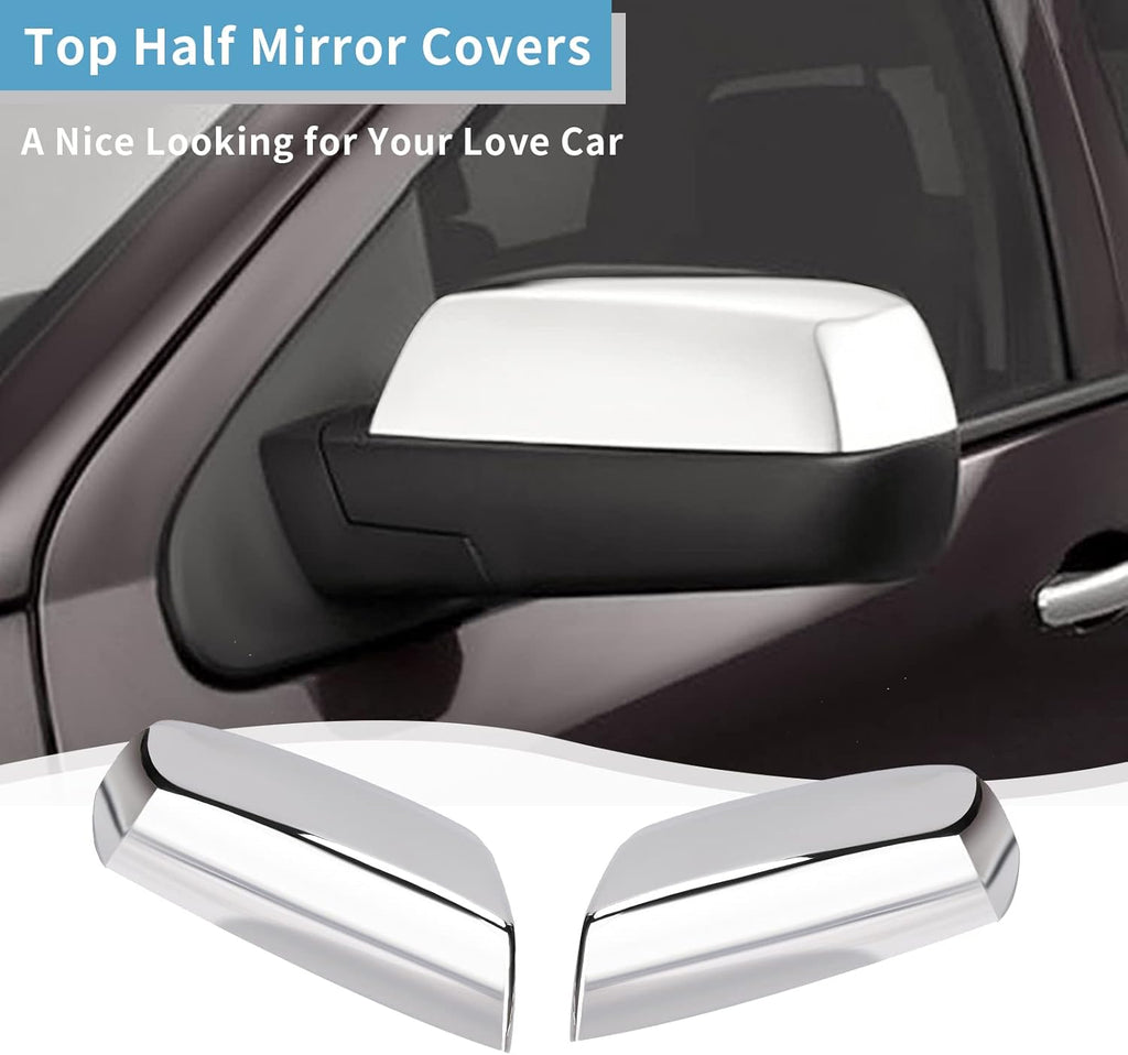 Chrome Door Handles Mirror Covers Tailgate Cover with Camera Hole V4056